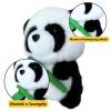 Plüss kabalája bújós panda bambusszal 18cm