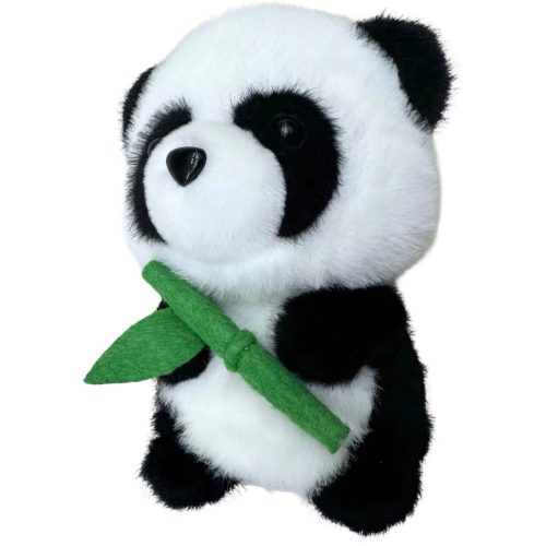 Plüss kabalája bújós panda bambusszal 18cm