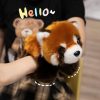 Plüss Red Panda Mascot kulcstartó gyűrű karabiner 13cm