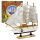 Gyűjthető Modell Dekoratív Háromárbocos vitorláshajó Fehér 24x23cm