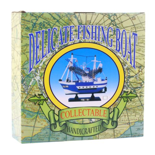 Gyűjthető modell Hajó Horgászcsónak Repülő Lady Blue 24x23cm