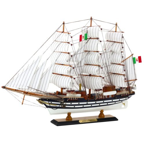 Gyűjthető modell dekoratív vitorláshajó Amerigo Vespucci 64x46cm