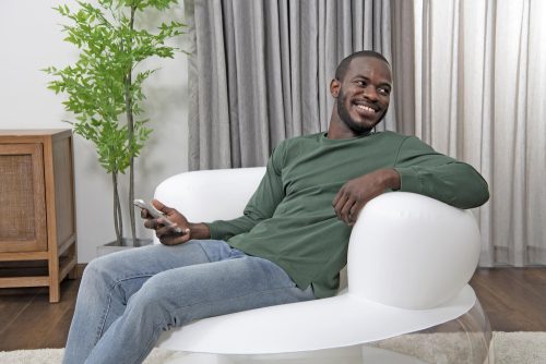 Felfújható szék fehér 112 x 112 x 70 cm Bestway 75138