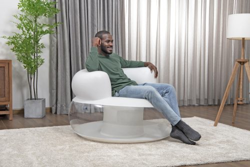 Felfújható szék fehér 112 x 112 x 70 cm Bestway 75138