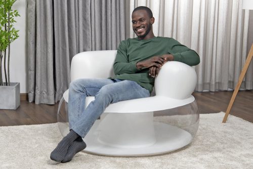 Felfújható szék fehér 112 x 112 x 70 cm Bestway 75138