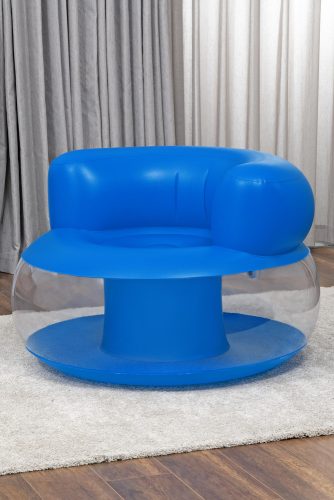 Felfújható kék szék 112 x 112 x 70 cm Bestway 75138