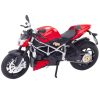 Sport Motorkerékpár Fém Fények Hangok Ezüst Elemek Piros 1:12