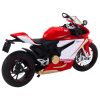 Sport Motorkerékpár Fém Piros Fehér Fények Hangok 1:12