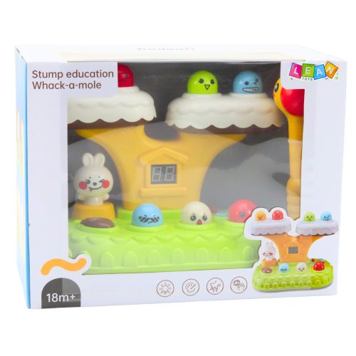 Whack-A-Mole ügyességi játék kisgyermekeknek 20 dallam, 7 sebességszint