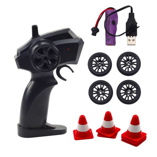 Drift Sportautó Cserélhető Kerekek Távirányítós RC 4WD Fehér