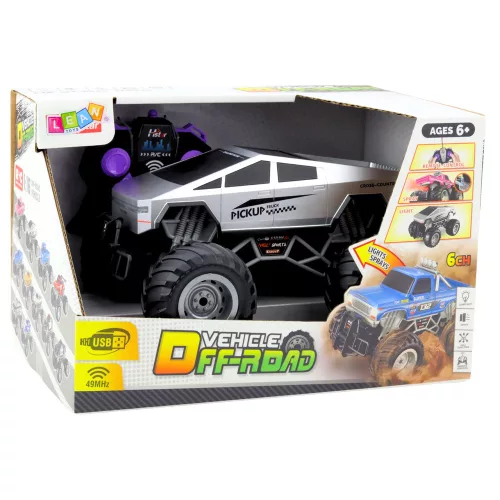 Off-Road RC autó távirányítós ezüst 1:16