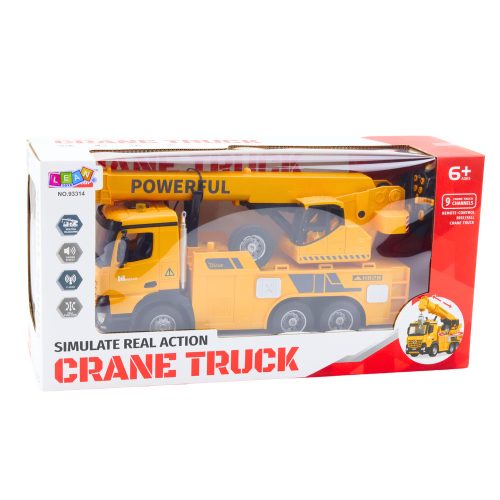 Távirányítható daruhorog RC 2.4G 9CH sárga