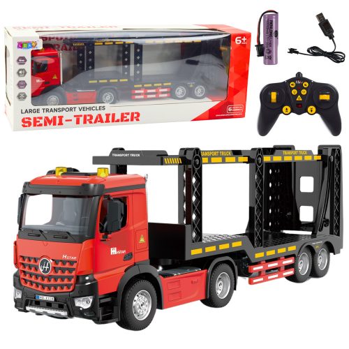 Nagy Lora vontatókocsi távirányítós RC 2.4G 6CH Red