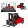 Targonca fém gyűjthető modell Huina Red 1:80