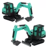 Huina Green 1:80 fém gyűjthető modell kotrógép