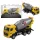 Betonkeverő fém gyűjthető modell Huina Yellow 1:80
