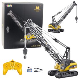   Lánctalpas daru távirányító RC Crane Lights Sound Huina 1:14