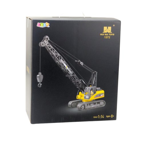 Lánctalpas daru távirányító RC Crane Lights Sound Huina 1:14