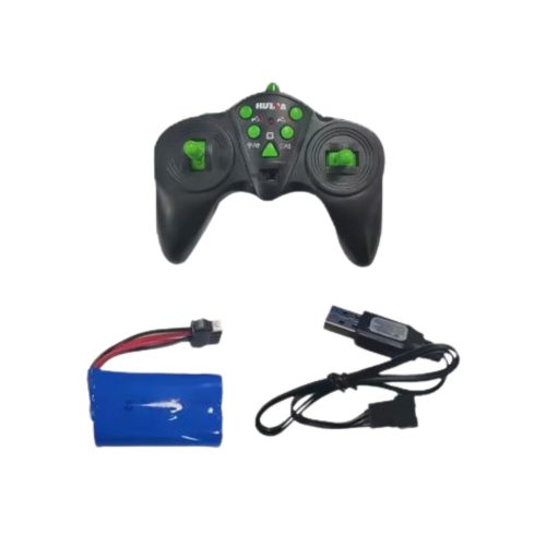 Távirányító Kotró-rakodó RC Fények Hang Zöld Huina 1:14