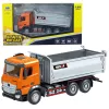 Teherautó Dömper Metal Huina Orange 1:50