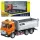 Teherautó Dömper Metal Huina Orange 1:50
