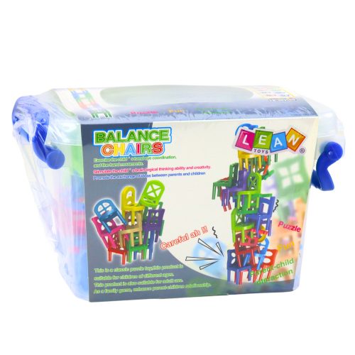 Leeső egyensúlyozó székek árkádjáték 36 darabos színes