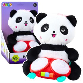   Plüss Panda dobokkal Mascot ennivaló ennivaló fények hangzik