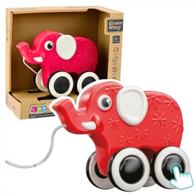 Elefánt Húzó Játék Egy Zsinór Squeaker Eco Red