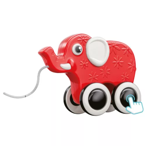 Elefánt Húzó Játék Egy Zsinór Squeaker Eco Red