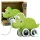 Dinoszaurusz húzófüzér játék squeaker Eco zöld
