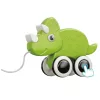 Dinoszaurusz húzófüzér játék squeaker Eco zöld