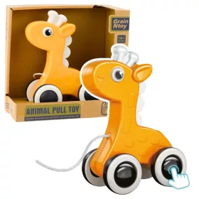 Zsiráf húzófüzér játék squeaker Eco sárga