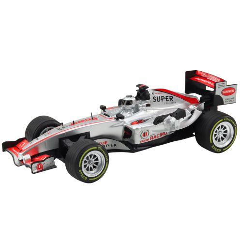 A távirányítós RC Racer kormánykerék lámpái 1:12 ezüst hangzásúak