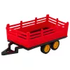 RC távirányítós mezőgazdasági traktor pótkocsival, piros