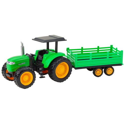 RC Green távirányítós mezőgazdasági traktor pótkocsival