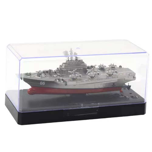 Katonai hajó távirányítós csónak RC ezüst 15cm