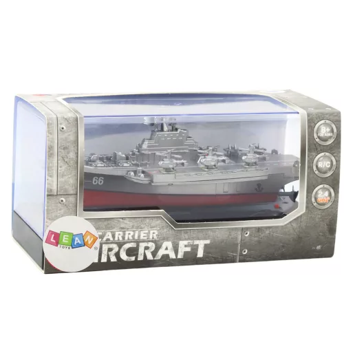 Katonai hajó távirányítós csónak RC ezüst 15cm