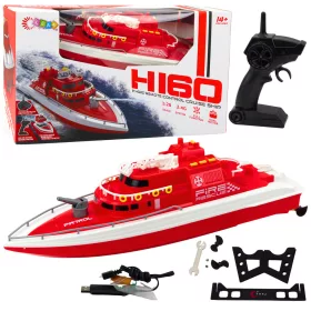 Távirányítós motorcsónak RC 1:28 piros