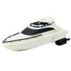 Távirányítású RC motorcsónak akkumulátoros fekete-fehér