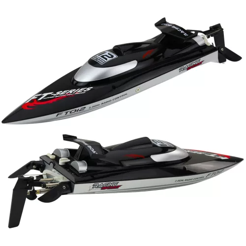 Boat Motorboat FT012 távirányítós RC fekete 50km/h 2.4G