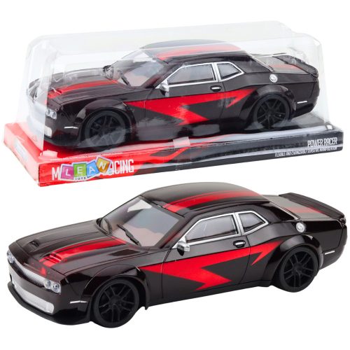 Sportautó meghajtás Fényes karosszéria fekete piros vonalak