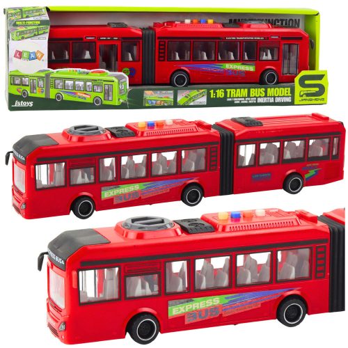 Csuklós busznyitó ajtók lámpák vörös hangok 1:16