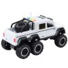 Off-road autó súrlódó meghajtó lámpák hangok Pearl White 6x6 1:16