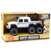 Off-road autó súrlódó meghajtó lámpák hangok Pearl White 6x6 1:16