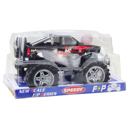 King hátsókerék-hajtású terepjáró piros és fekete színekkel, 27 cm