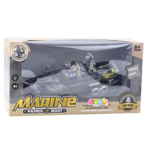 Járőrhajó Fények Hangok Vízpermet mozgó elemek