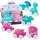 Dinosaur on Wheels EVA hab kisgyermekeknek Pink Blue Mix
