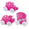 Dinosaur on Wheels EVA hab kisgyermekeknek Pink Blue Mix