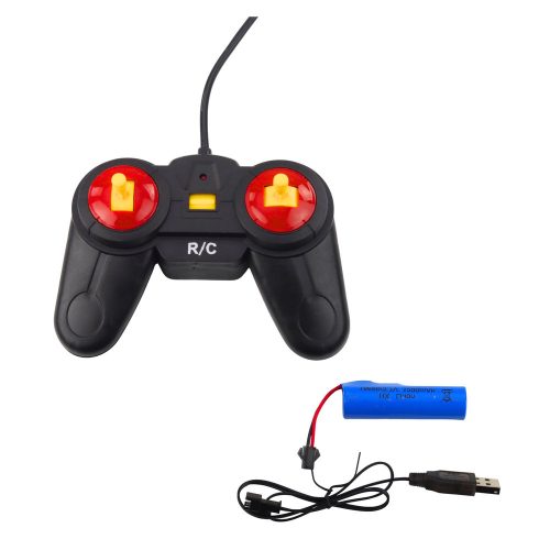 RC terepjáró autó távirányítós lámpák fekete 1:12