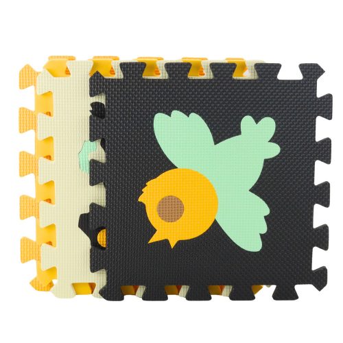 Puha Puzzle Oktatószőnyeg EVA Hab Állatok Barna 16 db.